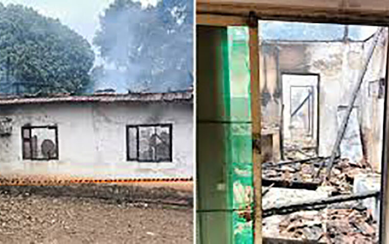 Raio atinge casa, provoca incêndio e deixa casal de idosos desalojado em Magda