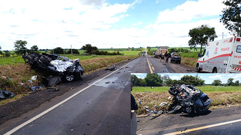 Acidente frontal resulta em morte na BR-153