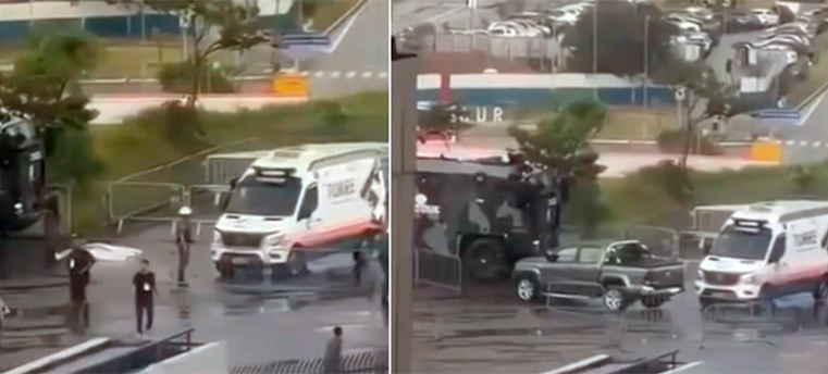 Torcedor morre após ser atingido por caminhão do Choque da PM no estacionamento do estádio do Corinthians