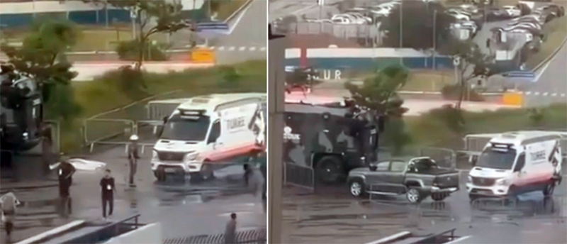 Torcedor morre após ser atingido por caminhão do Choque da PM no estacionamento do estádio do Corinthians