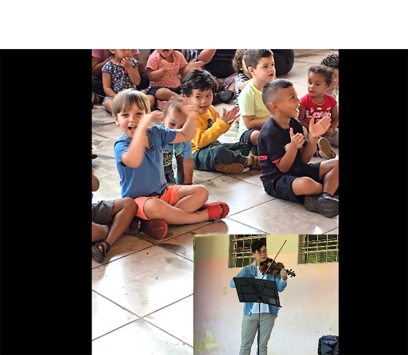 Momentos clássicos para os alunos da Escola José Aidar