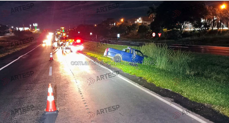 Idoso morre em acidente na rodovia Washington Luís