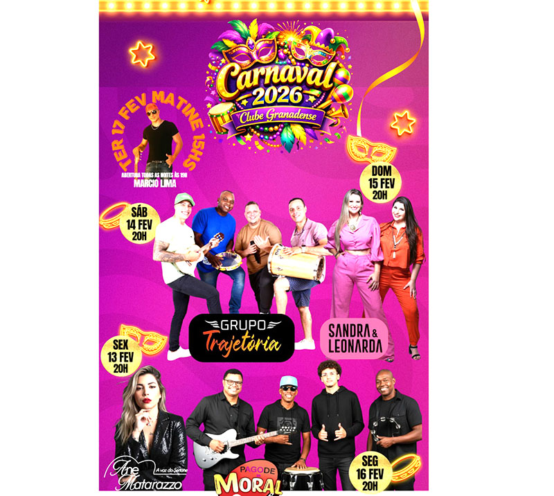 ECG vai fazer o Carnaval de 2026