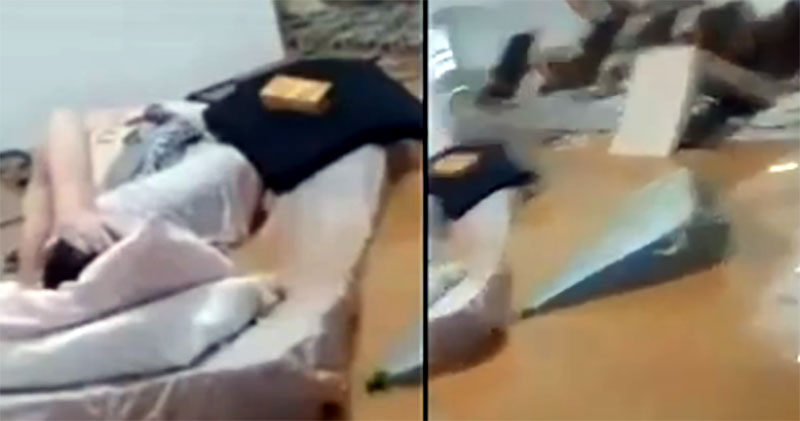 Idosos boiam em colchões para escapar de inundação de 2 metros em asilo de Ubá (MG)