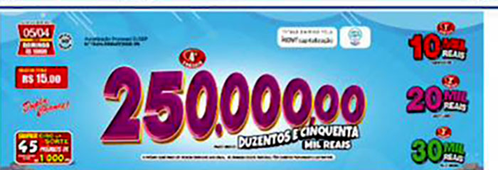 Saúde Cap: Prêmio maior saiu em Fernandópolis, próxima edição é da Páscoa