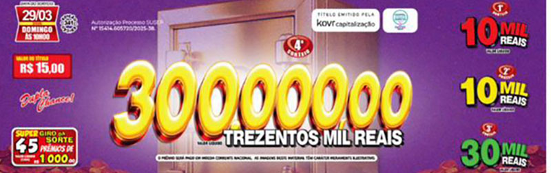 Saúde Cap: Prêmio maior sai em Olímpia