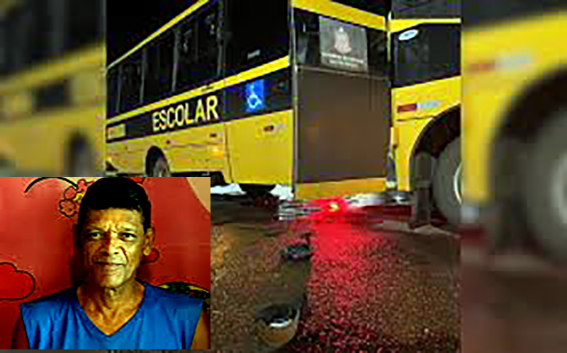 Ônibus escolar atropela e mata homem em Castilho