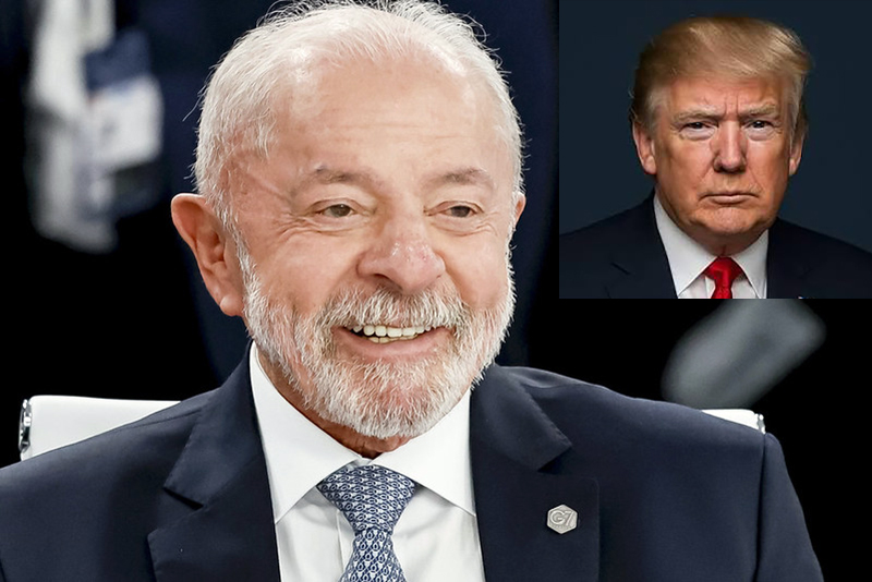 Microfone da imprensa capta conversa privada de Lula no G7 falando mal de Trump
