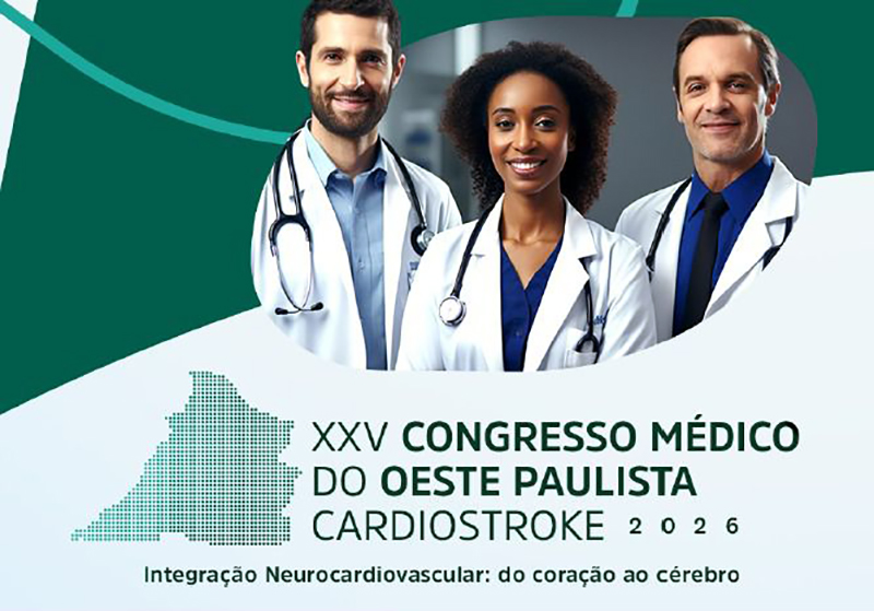 Com foco no AVC e doenças cardiovasculares, 25º Congresso Médico do Oeste Paulista abre inscrições para profissionais da saúde