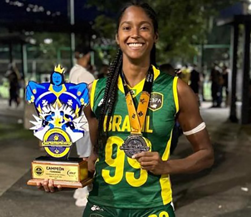 Atleta de Rio Preto é campeã sul-americana de Flag Football