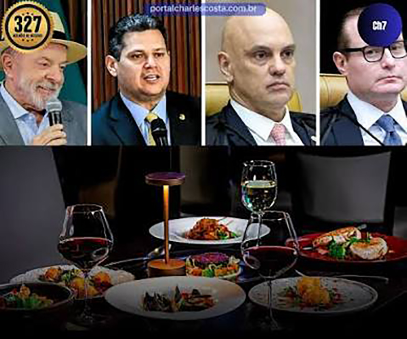 Jantar na casa de Moraes reúne Lula, Alcolumbre e Zanin
